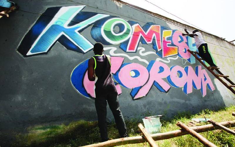 Jobless graduates fight virus spread through painting: The Standard
