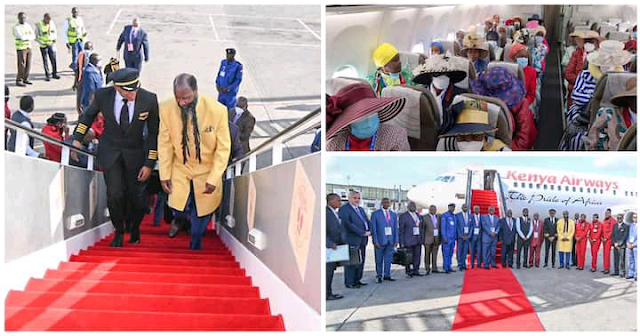 Kenyan messiah Prophet David Owuor books KQ PLANE to Angola photo Kenyan messiah Prophet David Owuor books KQ PLANE to Angola photo