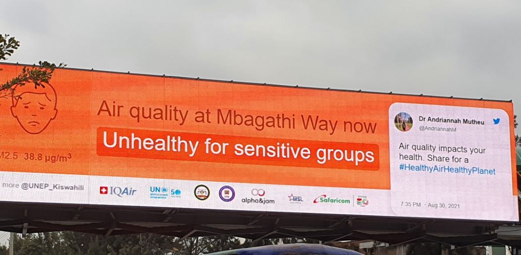 Billboards Launched to Show Quality of Air in Nairobi