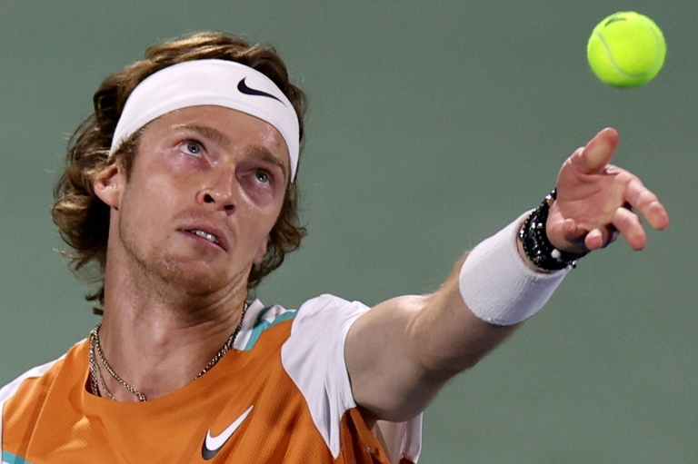 Emotional Rublev wins title in Dubai after plea for peace