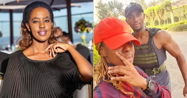 Lilian Nganga, the new rapper Juliani's wife with her gym instructor photo Lilian Nganga, the new rapper Juliani's wife with her gym instructor photo