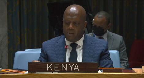 The Permanent Representative of Kenya to the United Nations, Martin Kimani during a past event