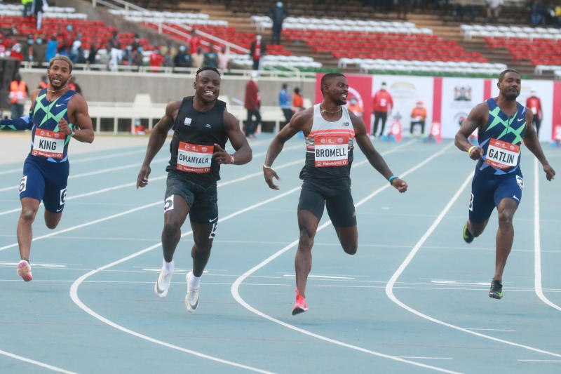 Omanyala beats Justin Gatlin, sets African record