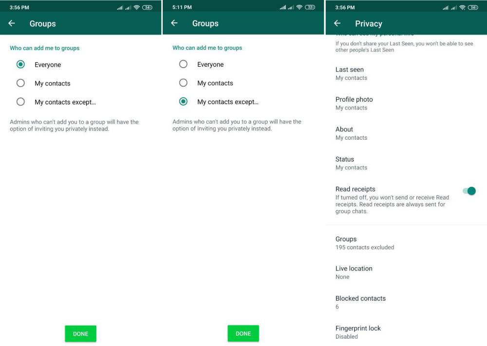 WhatsApp users everywhere can now choose who can add them to groups