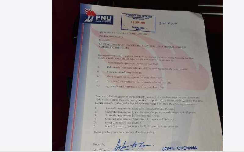 PNU and assembly in tussle over MCAs: The Standard