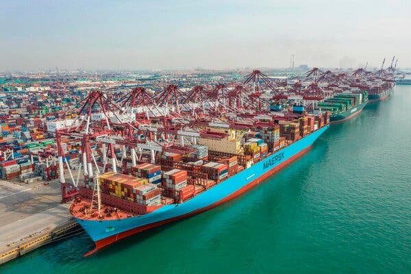 The eastern Chinese city of Qingdao last month. Chinese exports were up 7.2 percent in July compared with a year ago.