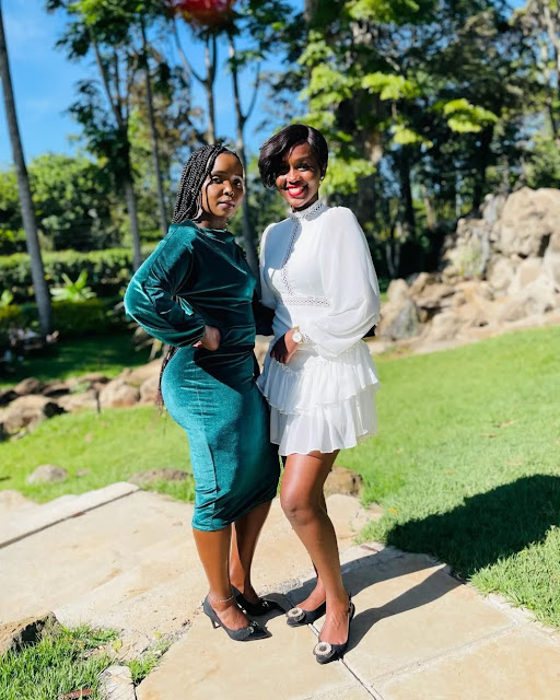 [Photos] KBC anchor Caren Kibet shows off her voluptuous cousin netizens can't chill