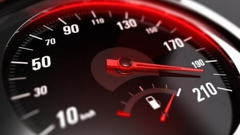 File image of a car speedometer
