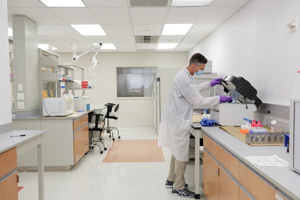 Carl Gajewski, a DNA lab supervisor, demonstrating a “bone mill,” which crushes remains that can be used to extract DNA to help identify victims of the 9/11 attacks.