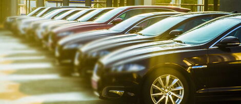 A file image of parked Luxury cars 