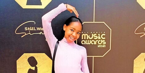 Shanah Manjeru at the AFRIMA Awards in Lagos, Nigeria on November 22, 2021.