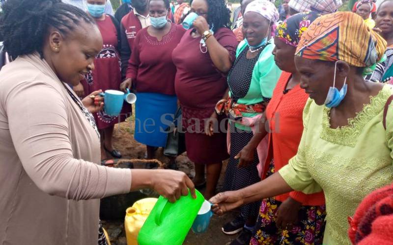 KDF partners with Gilgil CDF to drill water for area residents