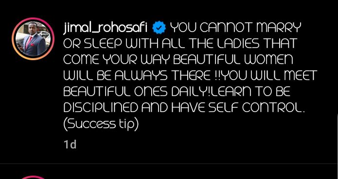 Fans Roast Jimal For Doing Contrary To His Relationship Advice- (Screenshot)