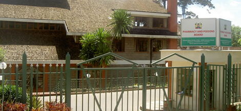 An office of the Pharmacy and Poisons Board in Nairobi.