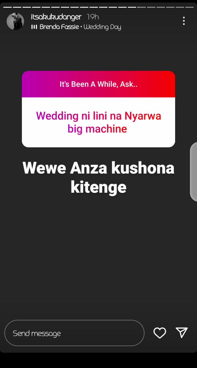 Akuku Danger Hints At Marrying Actress Sandra Dacha Soon (Screenshot)