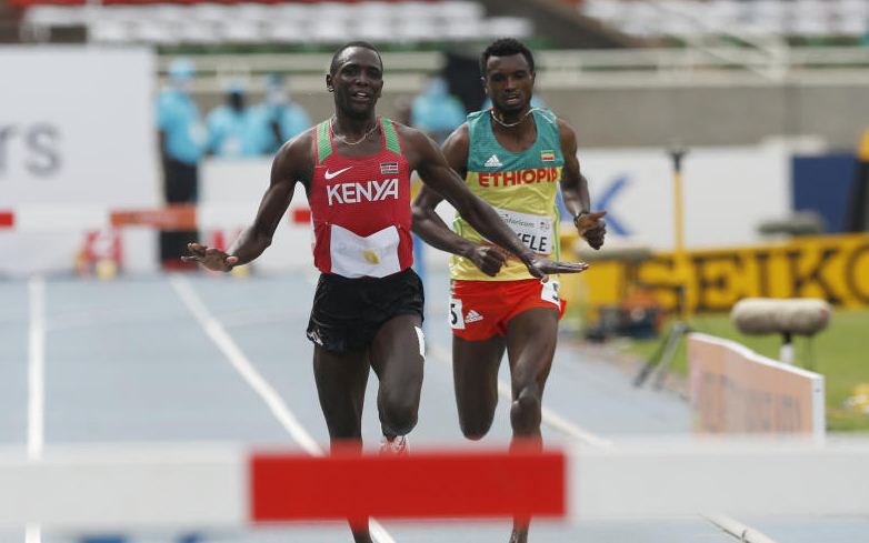 Gold rush Sunday! Amos Serem takes 3000m steeplechase gold for Kenya as compatriot Koech settles for bronze : The standard Sports