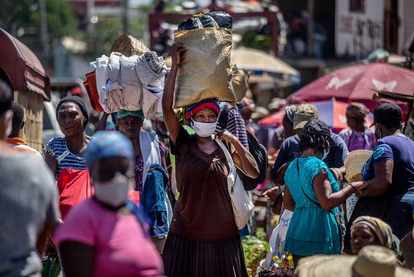 A street market in Port-au-Prince, Haiti, last month.