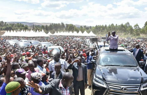 DP William Ruto pictured in his Lexus LX570.