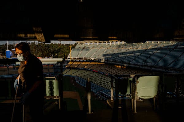 Masks will be required at all large public gatherings in Los Angeles, including events at outdoor arenas such as Dodger Stadium and Hollywood Bowl.