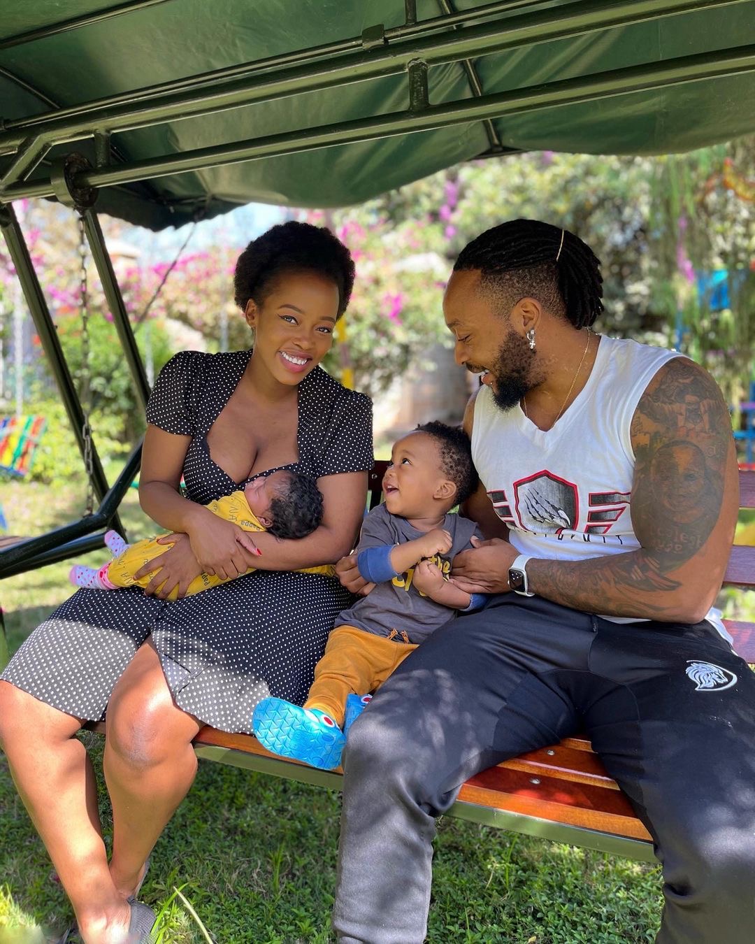 Corazon Kwamboka unveils daughter’s face for the first time, she looks like daddy (Photo)
