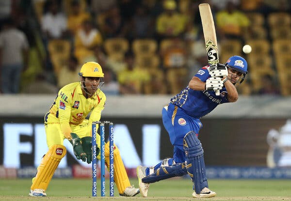 As India staggers from its Covid cases, the Indian Premier League suspended its competition. Pictured is a match in 2019.