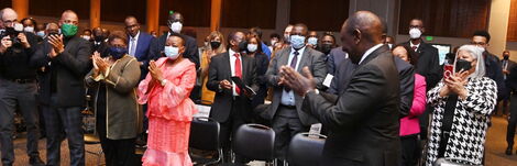 Deputy President William Ruto at the Karson Institute for Race, Peace & Social Justice, Loyola University in Baltimore, Maryland, United States