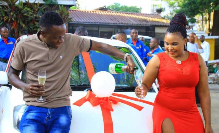 "It has been a Good Year." Obinna after Gifting Baby Mama with Car