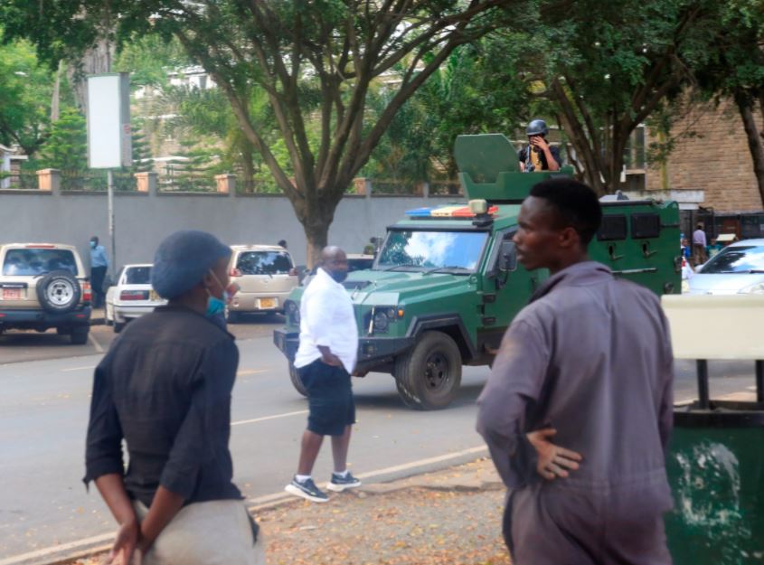 PHOTOS – Kenya Police Heighten Security Following Terror Explosions in Uganda