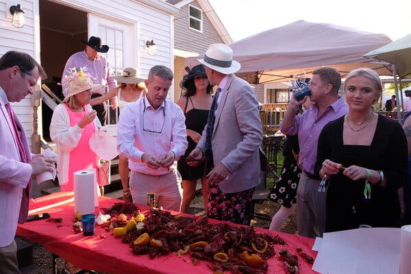 A house party on Central Avenue across from Churchill Downs has become a must-stop for many racegoers.