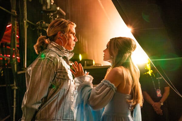 Will Ferrell, left, and Rachel McAdams in the 2020 musical comedy film “Eurovision Song Contest: The Story of Fire Saga.”