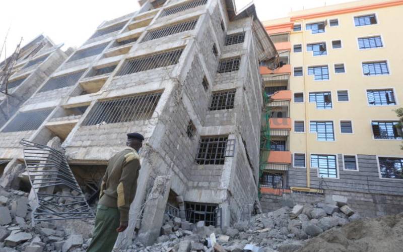 Poor foundation to blame for leaning Kinoo building