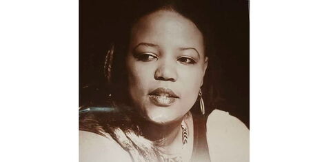 File photo of Elizabeth Mueni Ngotho covered in a viral obituary