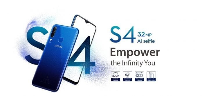 Infinix S4 officially launched in Kenya with 3 Back Cameras and a 32MP Selfie Camera