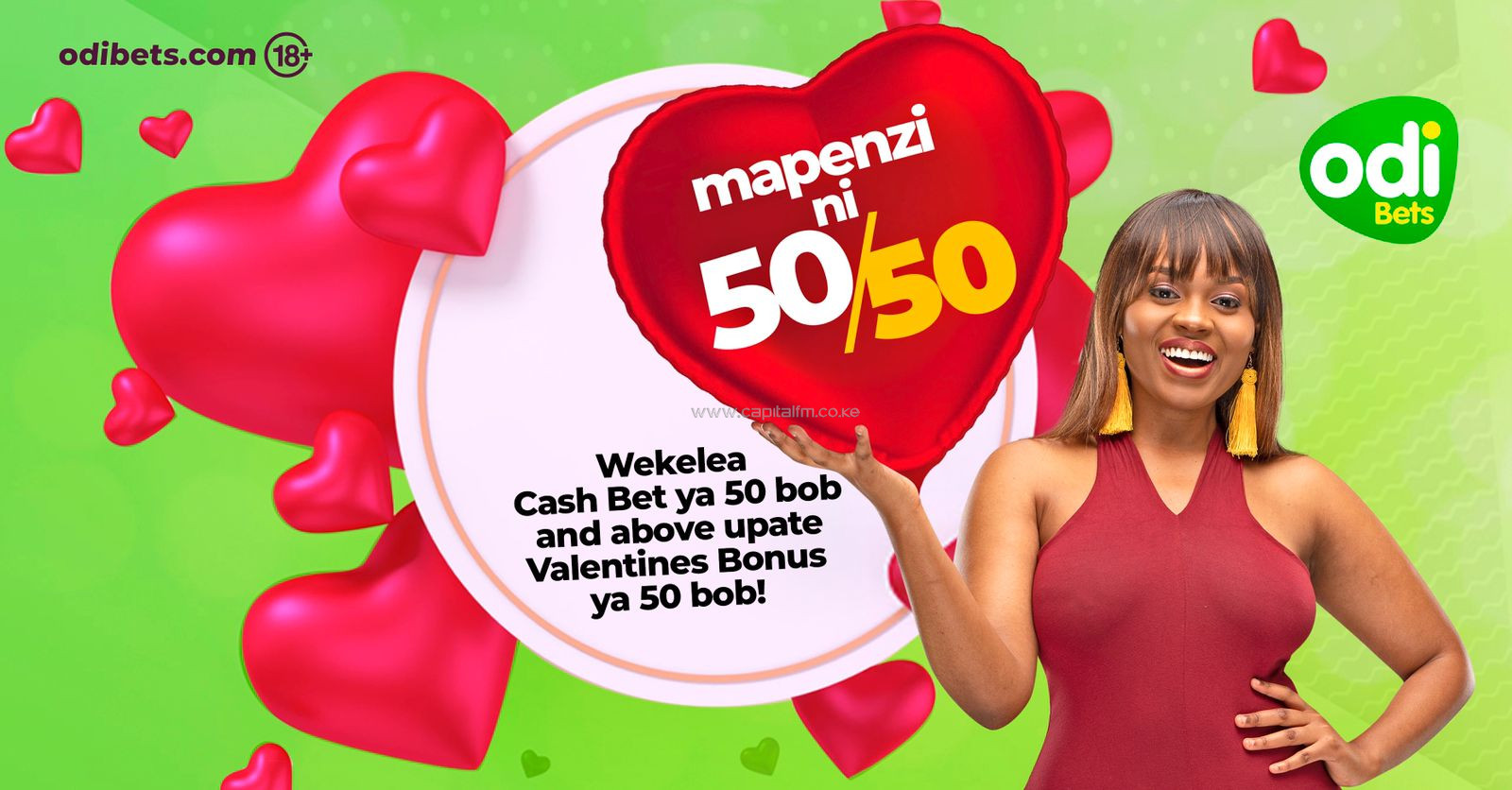 Mapenzi ni 50/50: Odibets surprises customers with Valentines gift