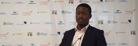 James David Kimoi Moi speaking during the 2017 LAC Africa International Business Summit in Argentina.