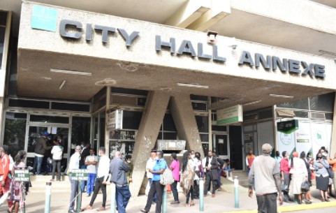 In pictures: Nairobi County workers protest poor services at City Hall