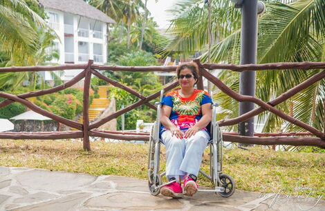 Nafisa Khanbhai is a disabled environmental champion living in Mombasa County