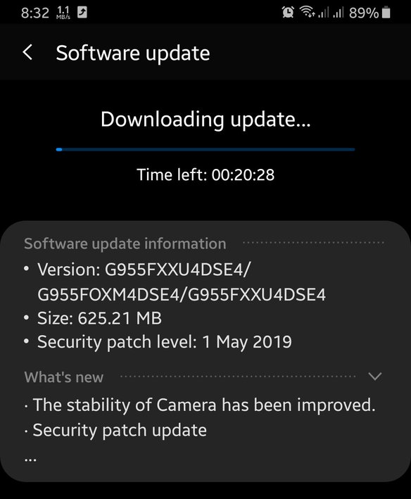 May security patches for Galaxy S8 and S8+ released with improved camera stability