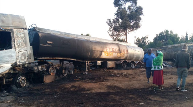 Petrol tanker incident in Lugari leaves rider dead, 2 drivers injured » Capital News