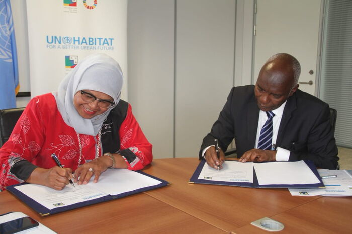 Governor Kibwana Signs Partnership Deal With UN Habitat