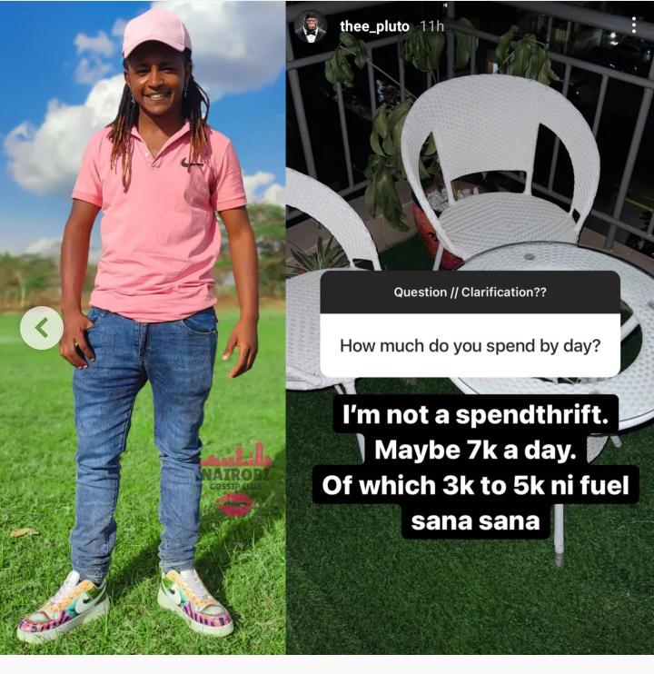 Thee Pluto Claps Back At Fans Claiming He's Wasting Money Paying Ksh 100K Rent- 'Jenga Kwako'