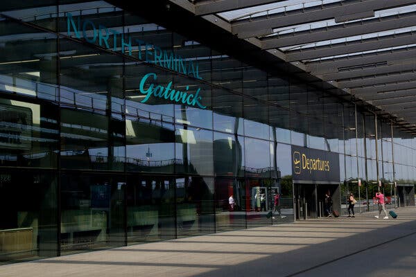Gatwick Airport in July.