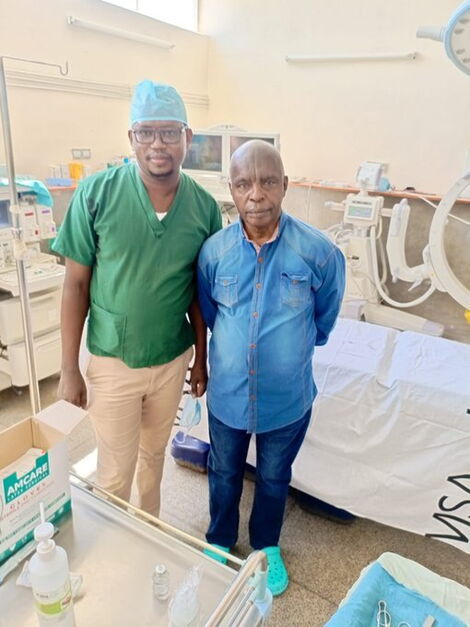 Makueni Governor Kivutha Kibwana at Makueni County Referral Hospital on January 15, 2022.