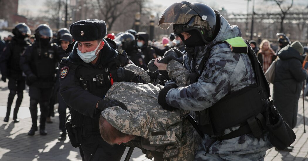 Police Arrest More Than 3,000 People As Protests Grow Across Russia