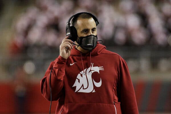 Nick Rolovich coached his final game at Washington State on Saturday against Stanford.