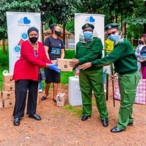 Wahu and her team giving back at Lang'ata women's prison
