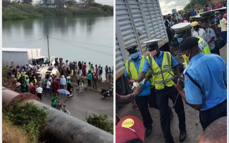 Makupa: Three die, five injured after matatu flies over barrier and rams oncoming truck