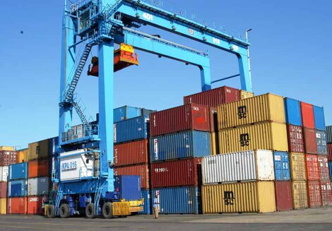 A file image of impounded ethanol containers at the Kenya Ports Authority 