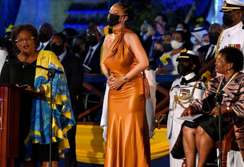 Rihanna declared a ‘national hero’ as Barbados becomes a republic Eve woman