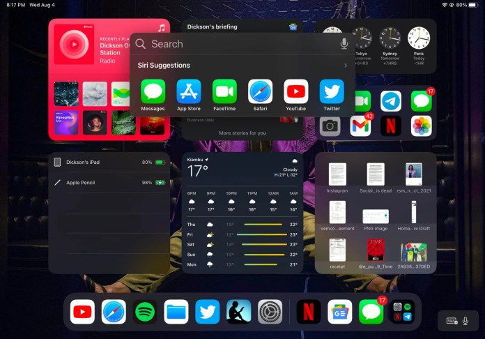 My iPad Home Screen Setup with iPadOS 15